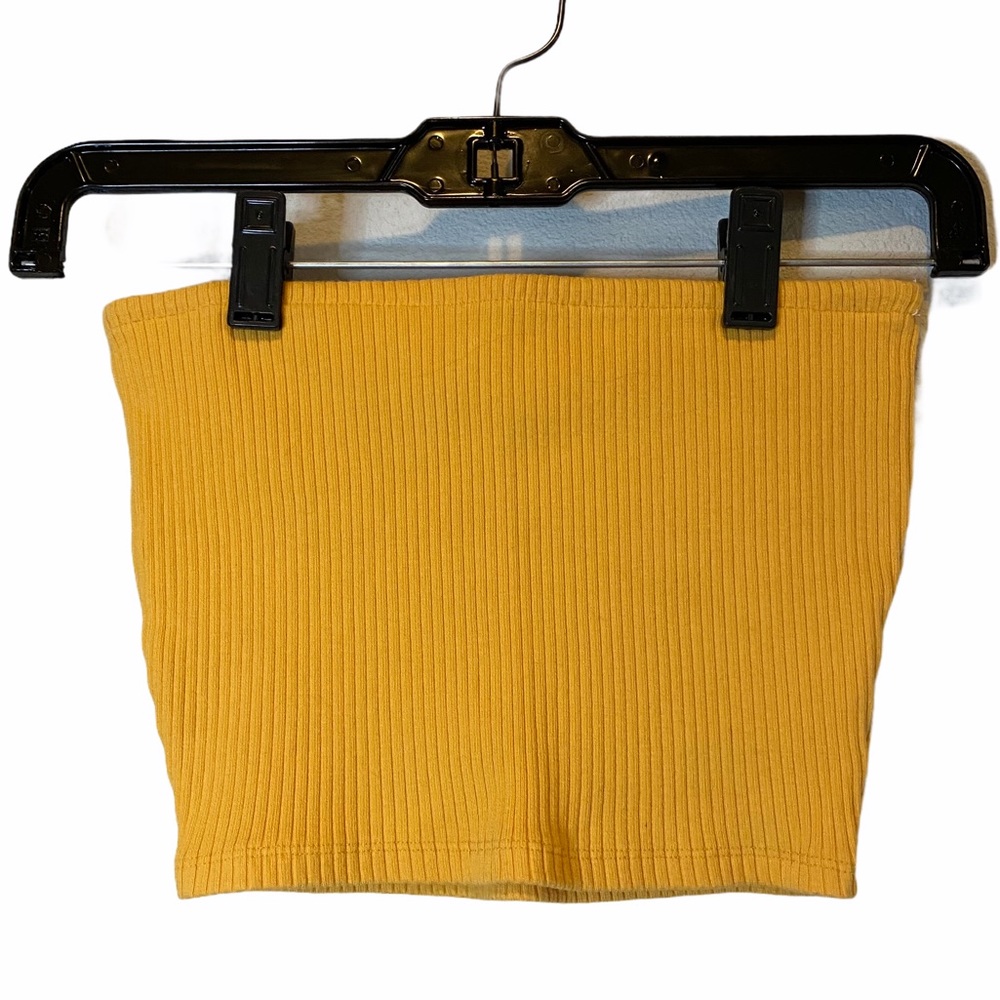 Urban Outfitters Cropped Yellow Tube Top